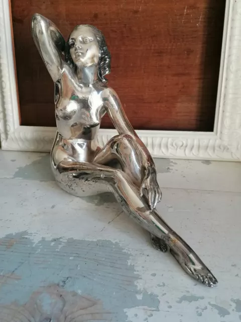 STATUA SCULTURA ETRURIA DONNA NUDA PLACCATA ARGENTO 925 numerata