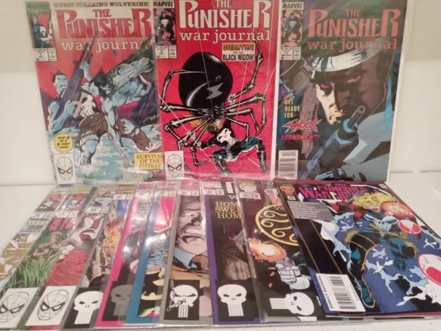 The Punisher War Journal Lot of 13 Marvel Comics #7 9 11 16 20 24 32 34 35 37 76