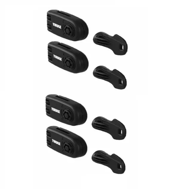 Thule 986 Wheel Strap Locks and Keys for 591 598 Bike Cycle Carriers x4