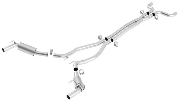 Borla for 2010 Camaro 6.2L V8 S Type Catback Exhaust w/o Tips works w/ factory
