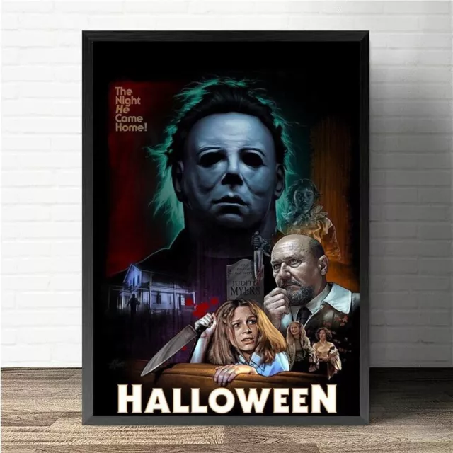 Halloween Horror Movie Michael Myers The Night He Came Home Wall Art DecorPoster