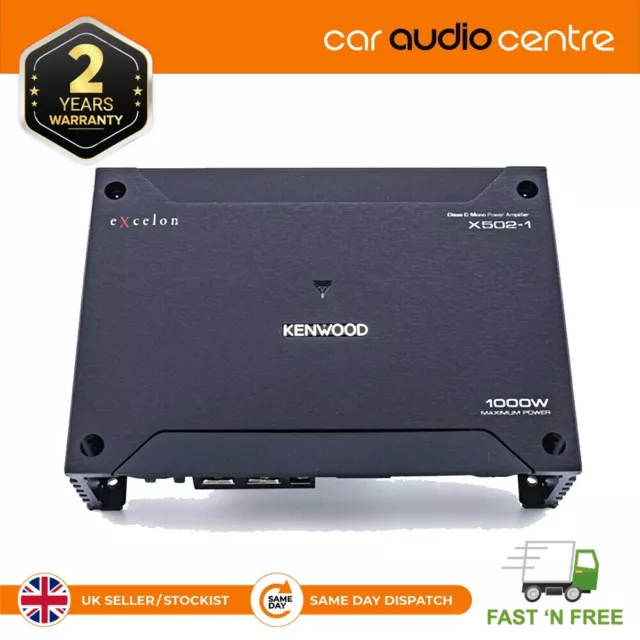 Kenwood X502-1 X-Series, Class D Mono-Channel Power Amplifier