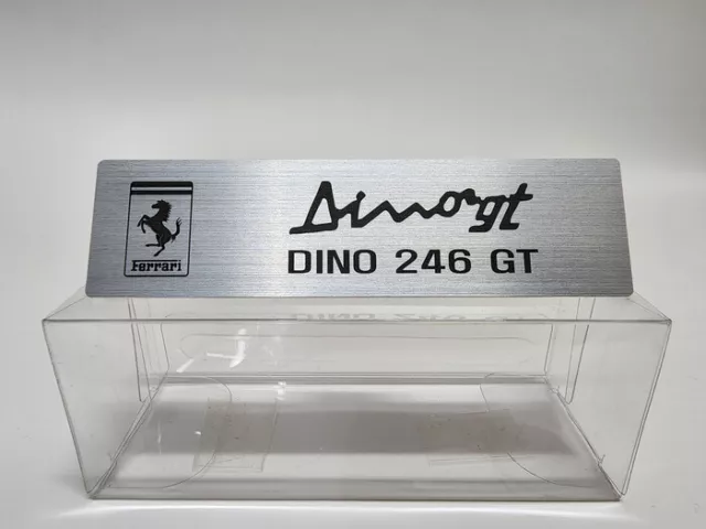 1/18 Ferrari 246, 250, 166, 410, 275, 365, 512, placa metálica para BBR Kyosho