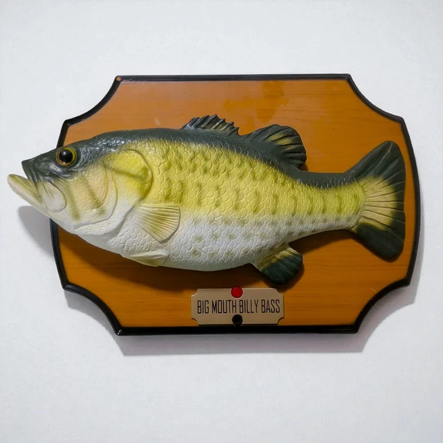 Vintage 1999 Gemmy Big Mouth Billy Bass – Poisson Chantant – Testé Fonctionne
