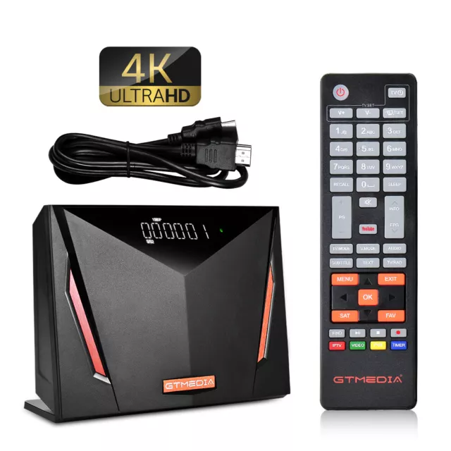 4K GTMEDIA V8 UHD HEVC h.265 Satellite FTA TV Receiver DVB-S2 T2 ATST-C PVR  BOX $66.99 - PicClick