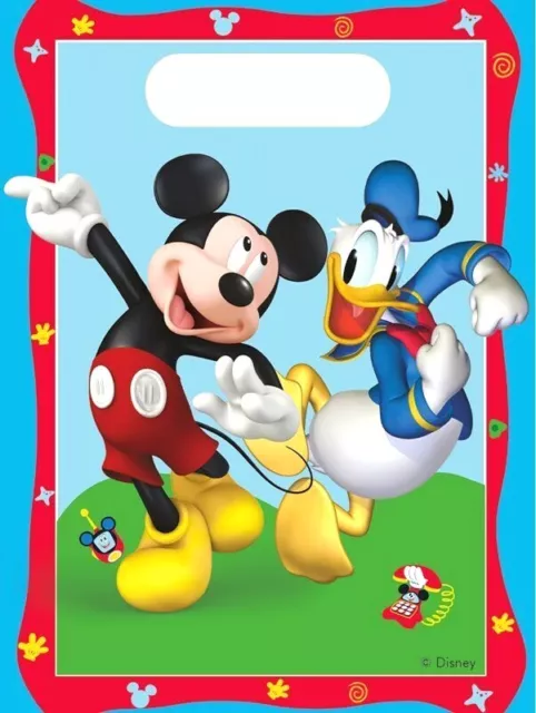 DISNEY MICKEY MOUSE & DONALD - LOOT PARTY BAGS - LICENSED - FAVOURS - boys girls