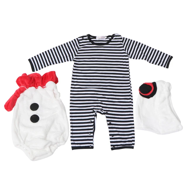 3 pz costume festa romper bambino Olaf Natale