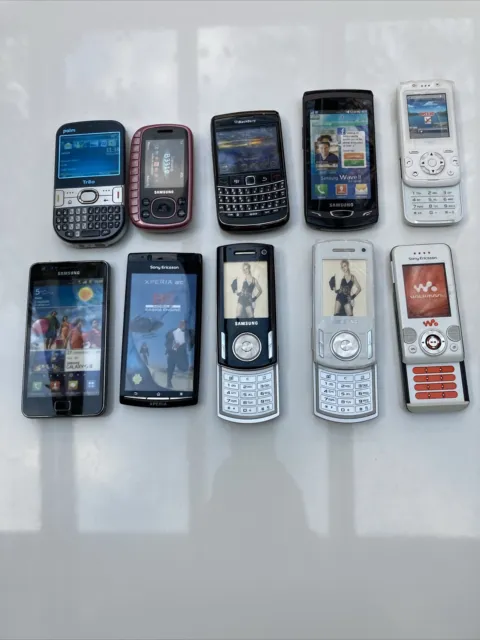 lot de 10 téléphones factice SAMSUNG SONY BLACKBERRY année 2010
