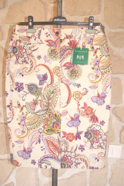 Jupe multicolore neuve taille 40 marque SCHNEIDERS étiqueté à 209€