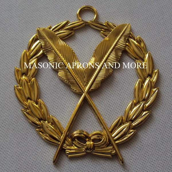 Masonic GRAND SECRETARY COLLAR JEWEL(Gilt)(MA4459)