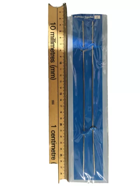 JTL Haberdashery Pack of 2 Soft Steel Mattress Sewing Needles - 10" / 25cm Long