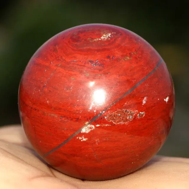 32X32mm Red Jasper Round Ball 30gms Divination Energy Crystals GW