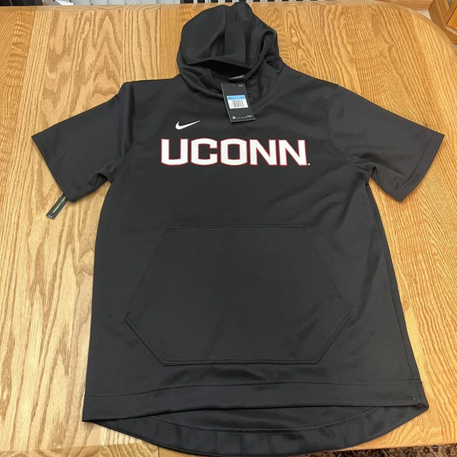 Nike UCONN Spotlight Short Sleeve Pullover Hoodie Men's M Basketball AT5406-010 Nike UCONN Spotlight Short Sleeve Pullover Hoodie Men's M Basketball AT5406-010