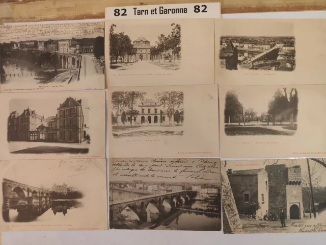 Lot de 34 cartes postales anciennes du Tarn et Garonne (82) CPA