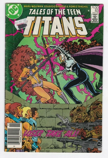 RARE VINTAGE TALES OF THE TEEN TITANS Comic No. 83 November DC FN/VF 7. ...
