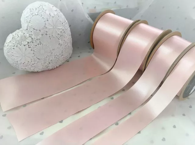 Berisfords NEWLIFE BLASS PINK - ECO Satin zertifiziert GRS recyceltes Band 3 mm-70 mm