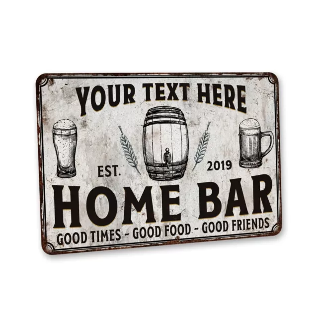 Custom Home Bar Sign Pub Decor Tavern Saloon Gift for Dad Beer Sign 108122002159