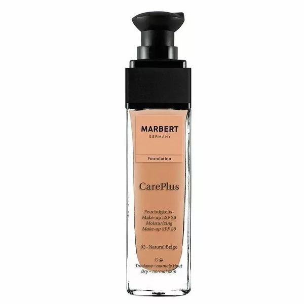 Marbert Care Plus Foundation Nr. 02 natural beige (LSF 20), 30 ml Ohne OVP