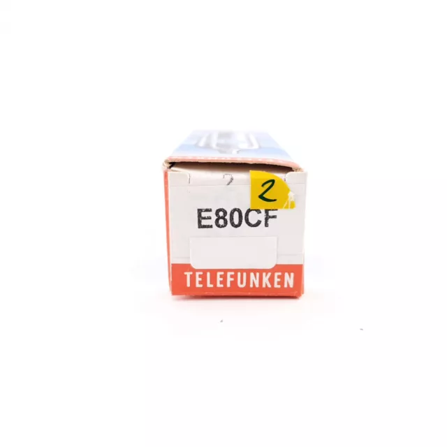 1 X E80Cf Telefunken Tube. Nos. Black  Plates. Gold Pin. 2. Ch59