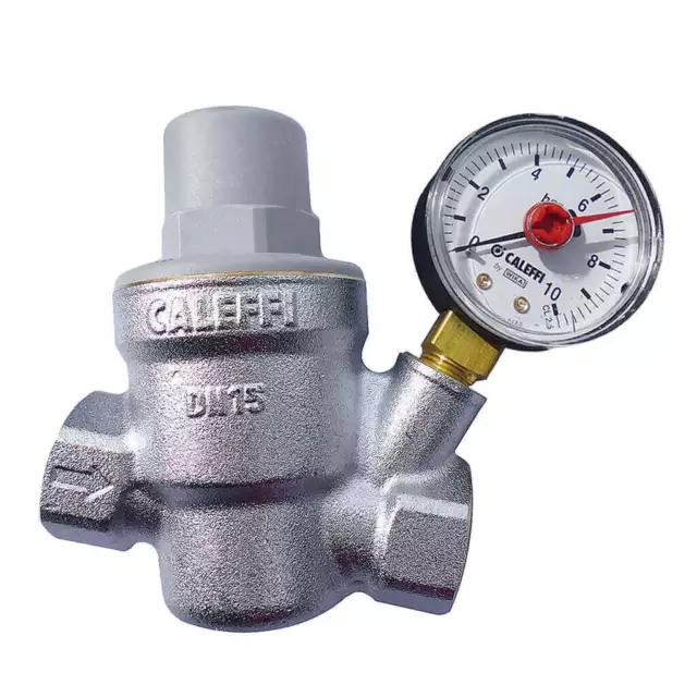 Caleffi 533241 Inclined Pressure Reducing Valve 1/2″ With Gauge