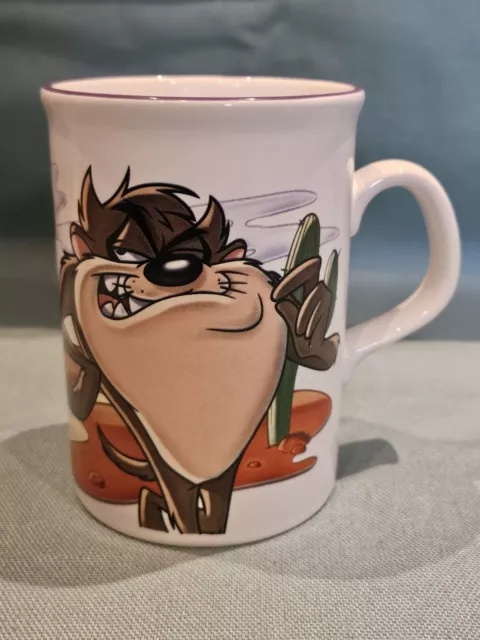 Vintage 1997 Warner Bros Taz Tasmanian Devil Staffordshire Tableware Ceramic Mug