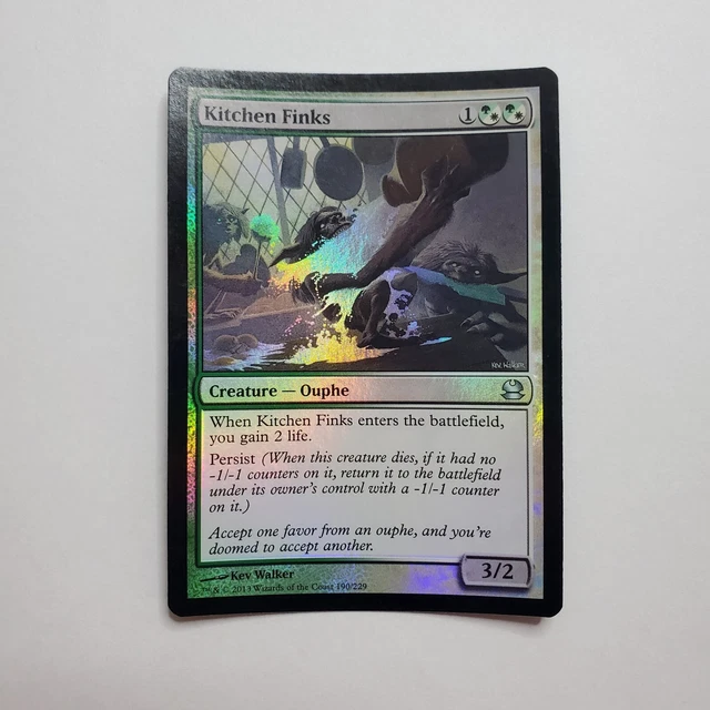 MTG Magic FOIL Kitchen Finks Modern Masters LP MTG Magic FOIL Kitchen Finks Modern Masters LP