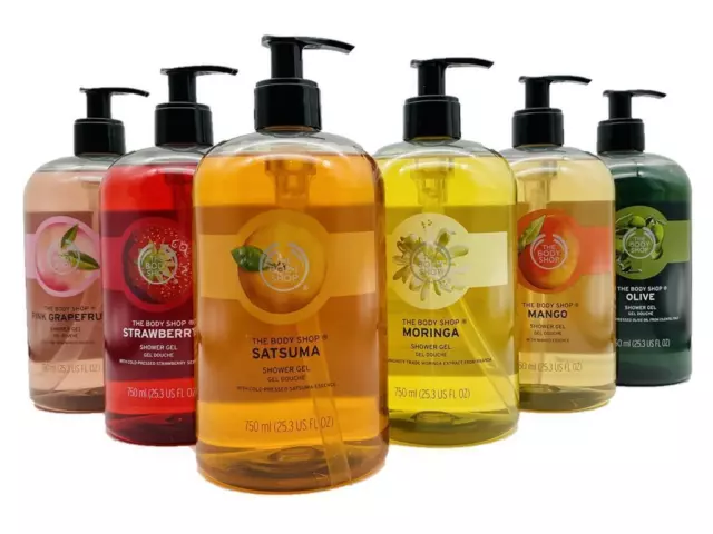 The Body Shop Duschgel 750ml - Olive Moringa Mango Strawberry Grapefruit Satsuma