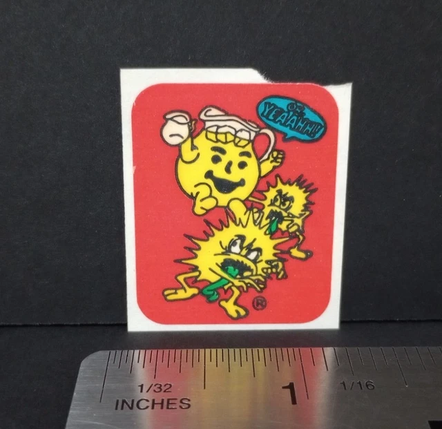 Kiloz R Kool Sticker VINTAGE STICKERS 80S Kool Aid Scratch And Sniff Sticker Matte LEMON ...