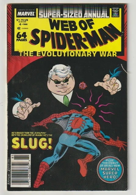 G964 Web Of Spider-Man Annual 4 Marvel 1988 Comic Book