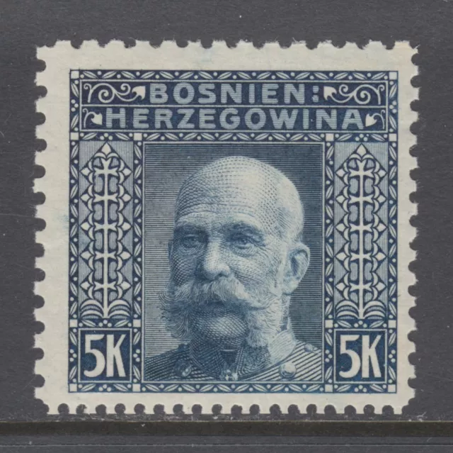 Bosnia & Herzegovina Sc 45l MNH. 1906 5kr Franz Josef Perf 9¼x10½x12½x9¼, CERT