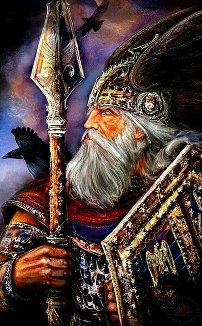 Plaque métallique humoristique viking avec inscription « Odin