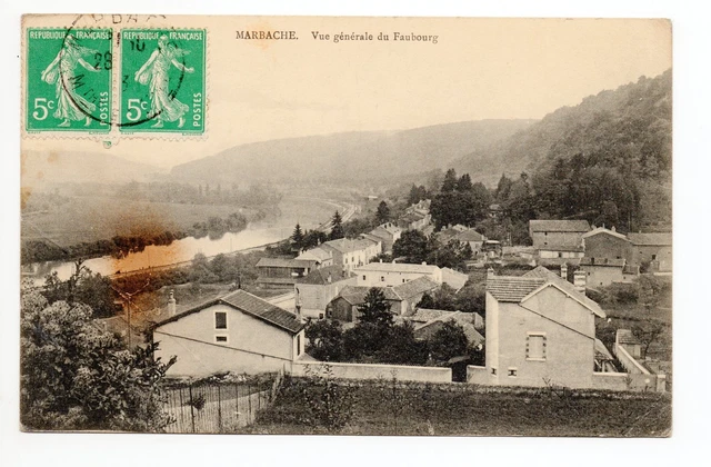 MARBACHE Meurthe et moselle CPA 54 vue generale du faubourg
