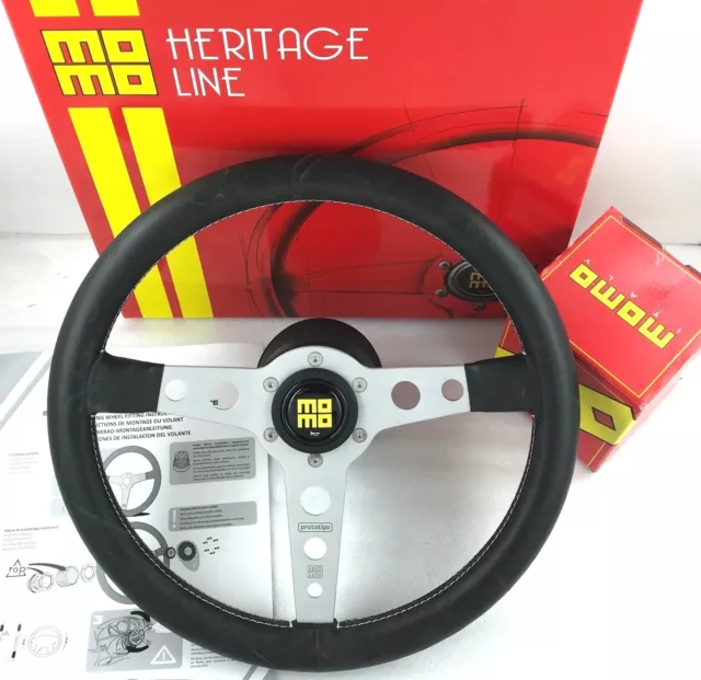 Genuine Momo Prototipo Heritage steering wheel and boss kit, Porsche 911 1964-74
