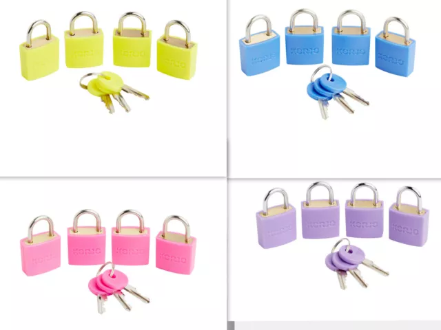 4Pcs Small Luggage Lock Set of4Suitcase Luggage Gym Locker Bag Travel Padlock Au 2