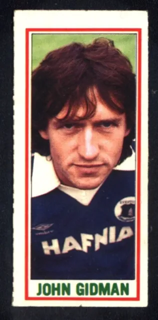 Topps Footballers Blue Back (1980-81) John Gidman Everton No. 27