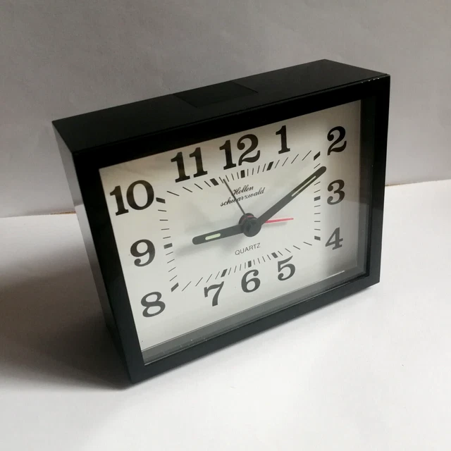 sveglia vintage Orologio da tavolo vintage Hellen Quartz nero
