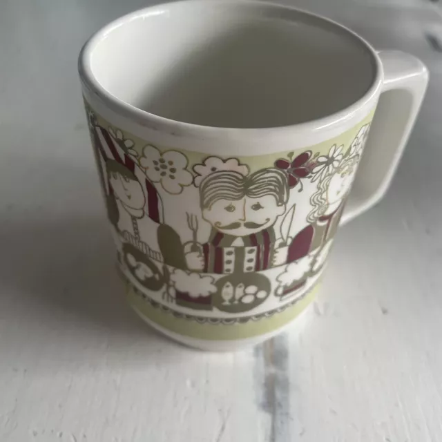 Figgjo Flint Norway Turi Design FOLKLORE Vintage Coffee Cup Mug Flaw