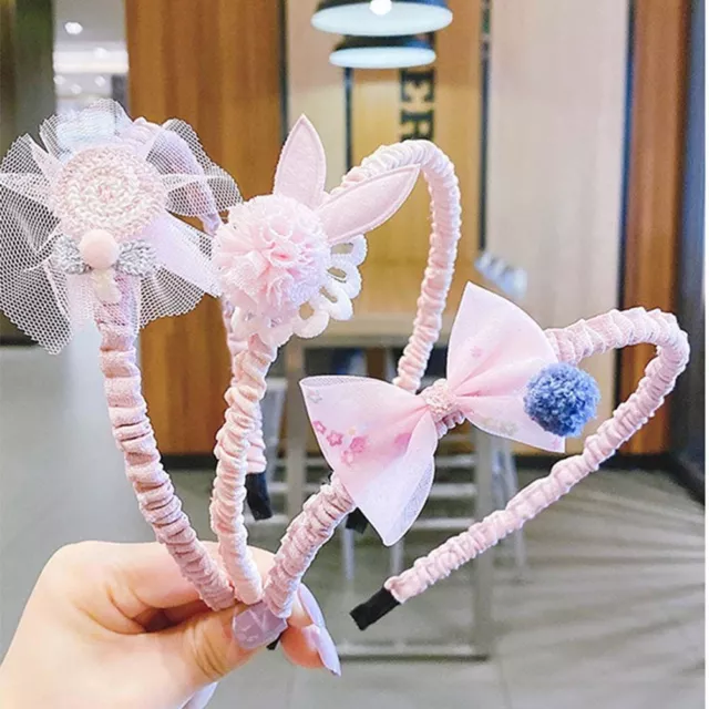 Gift Handmade Headwear Flower Hair Bands Bowknot Hair hoop Children Headdress