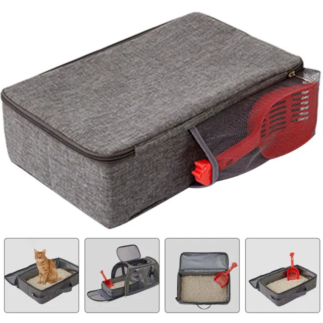 Foldable Cat Litter Box for Traveling Lightweight Cat Little Tray Cat Travel