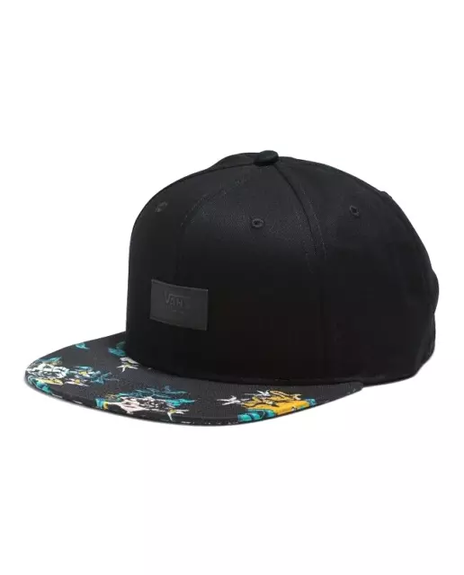 Vans Allover It cappello con visiera piatta berretto cappellino regolabile Nero