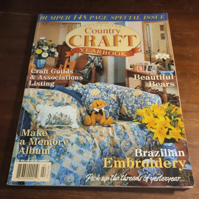 Australian Country Craft Yearbook Magazine -  Vol.10  No.2 Brazilian embroidery