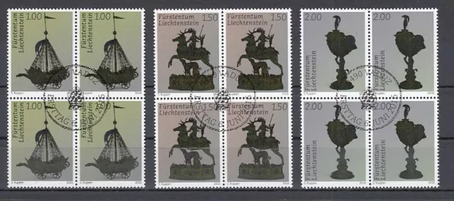 Liechtenstein 1803 - 5 Silberschmiedekunst Block of Four Set Oo