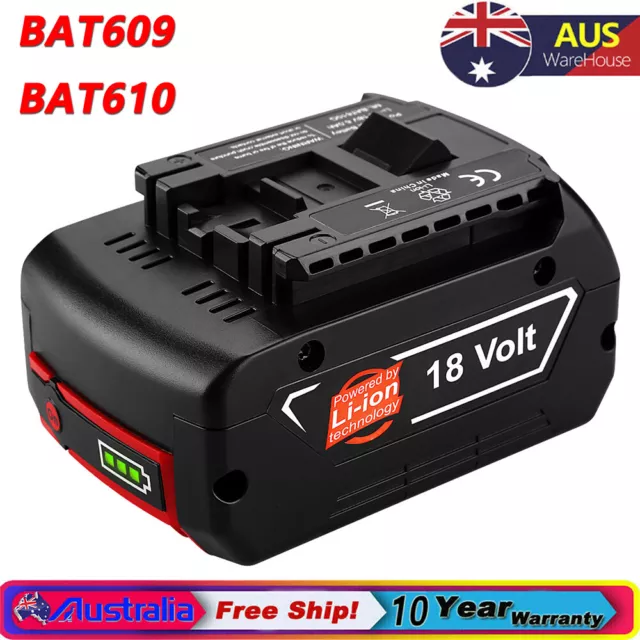 FOR Bosch 18V 5.0Ah Li-ion GBA GSR GSB BAT609 BAT618 BAT610G 2607337070 Battery