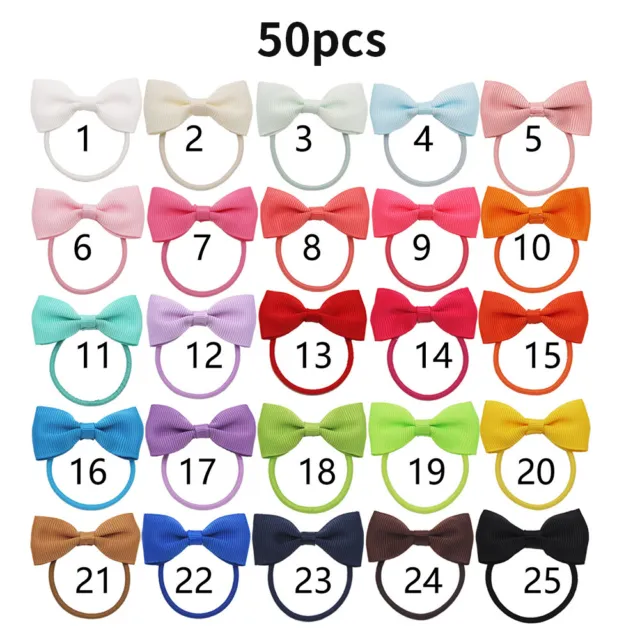 Ponytail Holder Party Hair Tie For Toddlers Baby Girls Cute With Bows