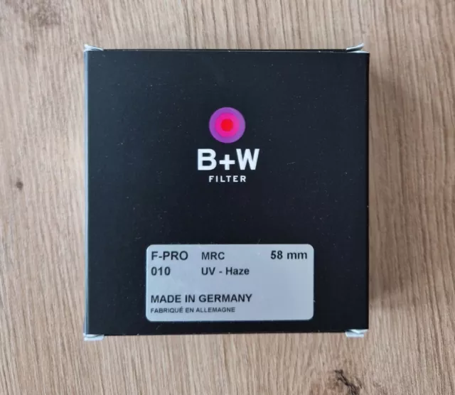 B+W 58 (010 ) UV-Haze 1x MRC Germany  F-Pro 58 mm - Filter Für Objektiv