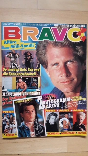 BRAVO Nr.50 vom 6.12.1990 Vanilla Ice, Billy Idol, David Hasselhoff, Gipsy Kings