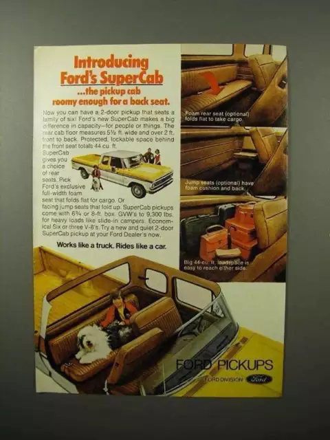 1974 Ford SuperCab Pickup Truck Ad - Introducing