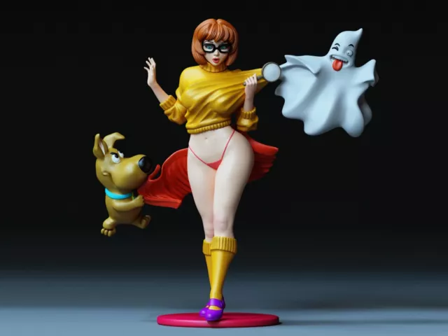 Scooby Doo VELMA Pinup Display Model 100mm UNPAINTED/UNASSEMBLED