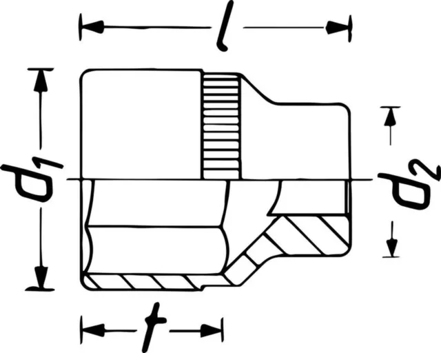 Doppel-6kt-Steckschlüssel HAZET 880az-3/8 3