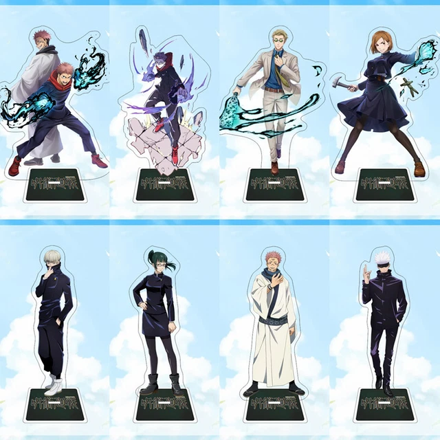 PORTACHIAVI JUJUTSU KAISEN Itadori Yuji Gojo Satoru + spilla figura EUR